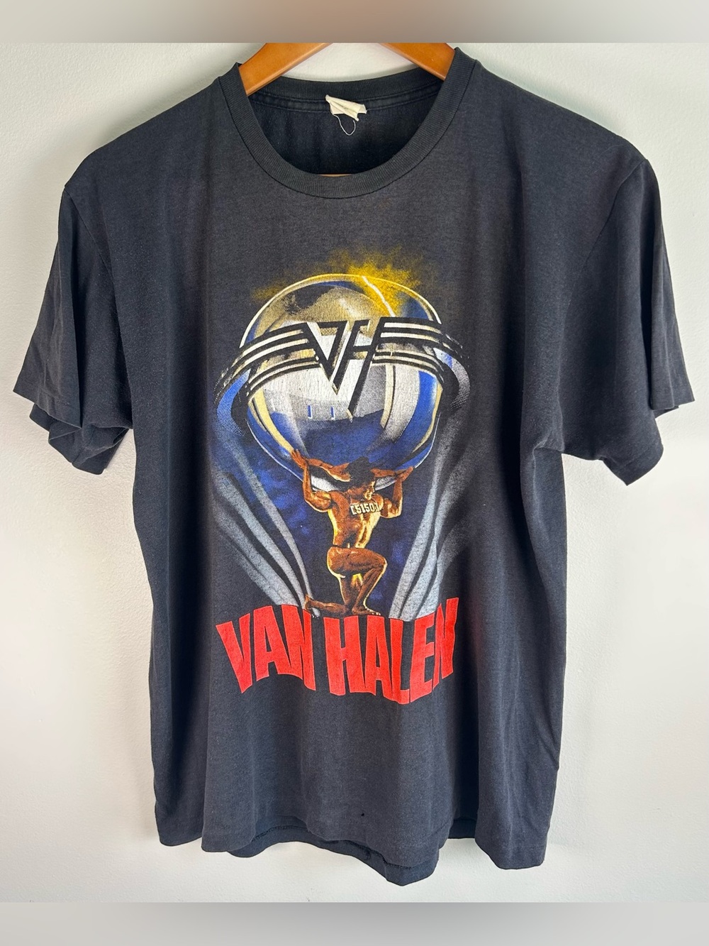 Vintage Van Halen 5150 Authentic Black Graphic Band Tee - Short Sleeve